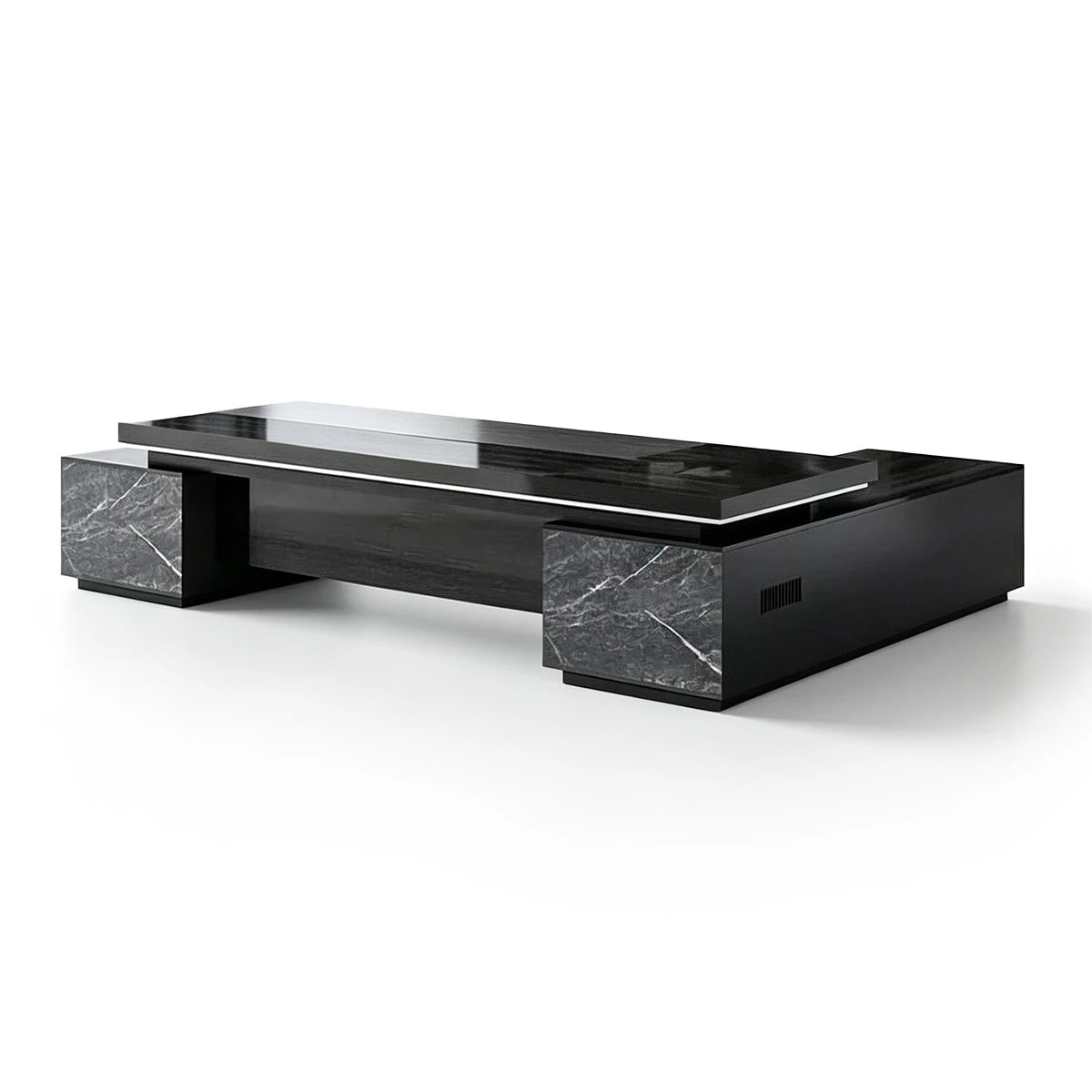 Black Marble Executive Desk - Modern CEO Office Desk ANZHAP-LBZ-1074-mainpictures 1