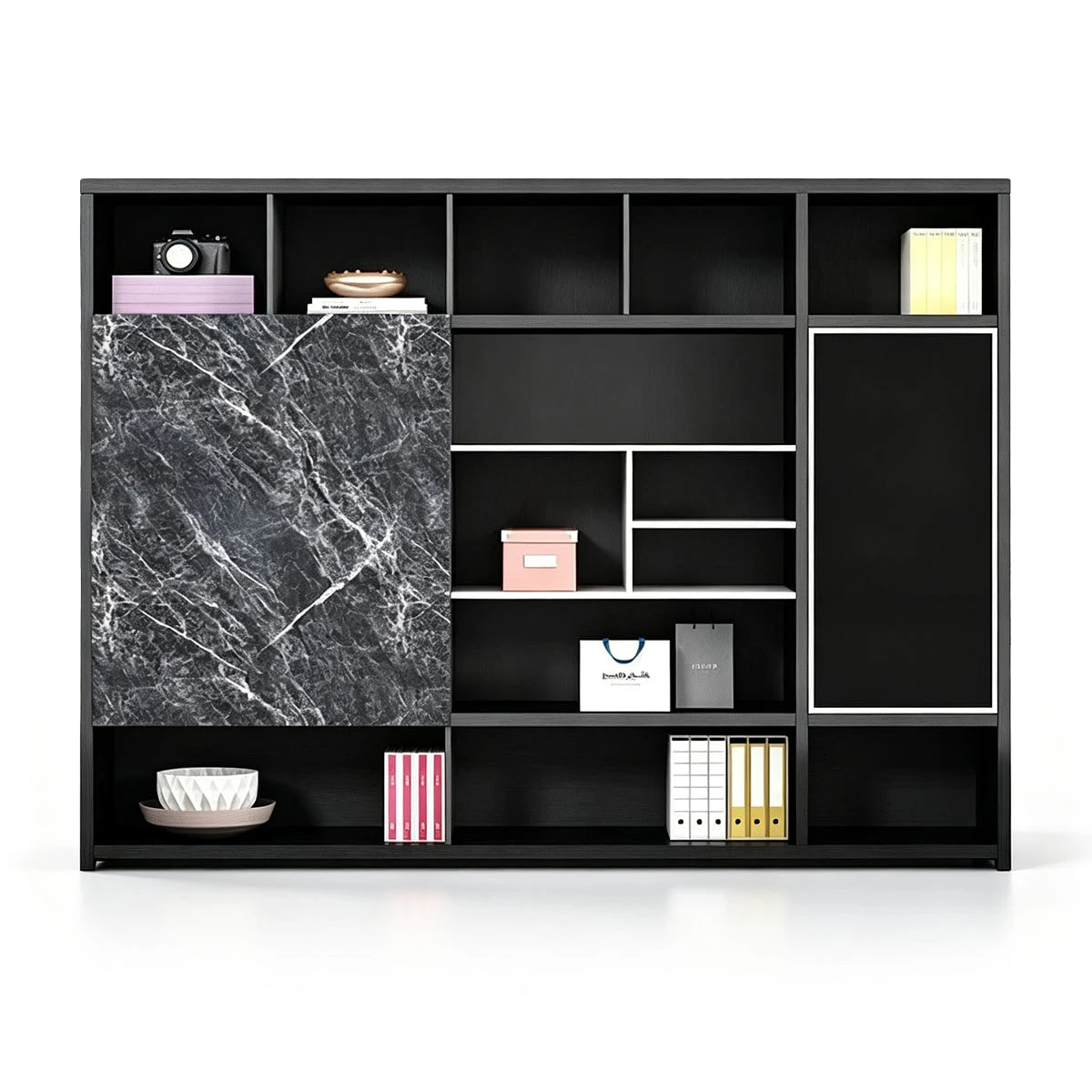 Black Marble Executive Desk - Modern CEO Office Desk ANZHAP-LBZ-1074-mainpictures 2