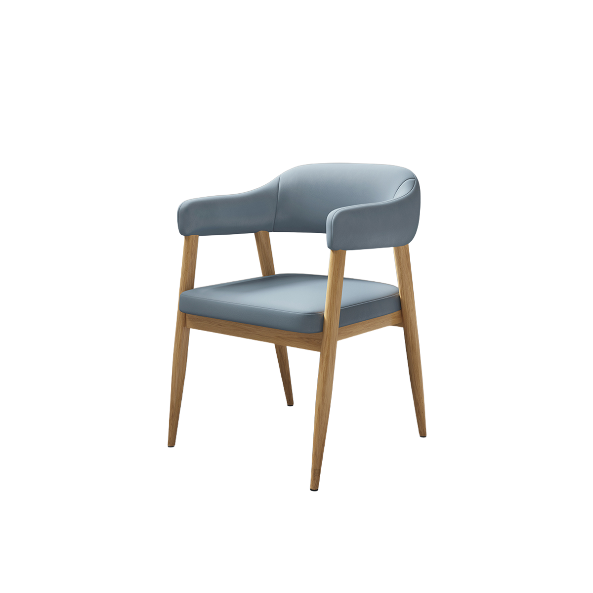 Blue Upholstered Mounted Booth Seating Set for Breakrooms - ANZHAP JDZH-2076 Main picture12