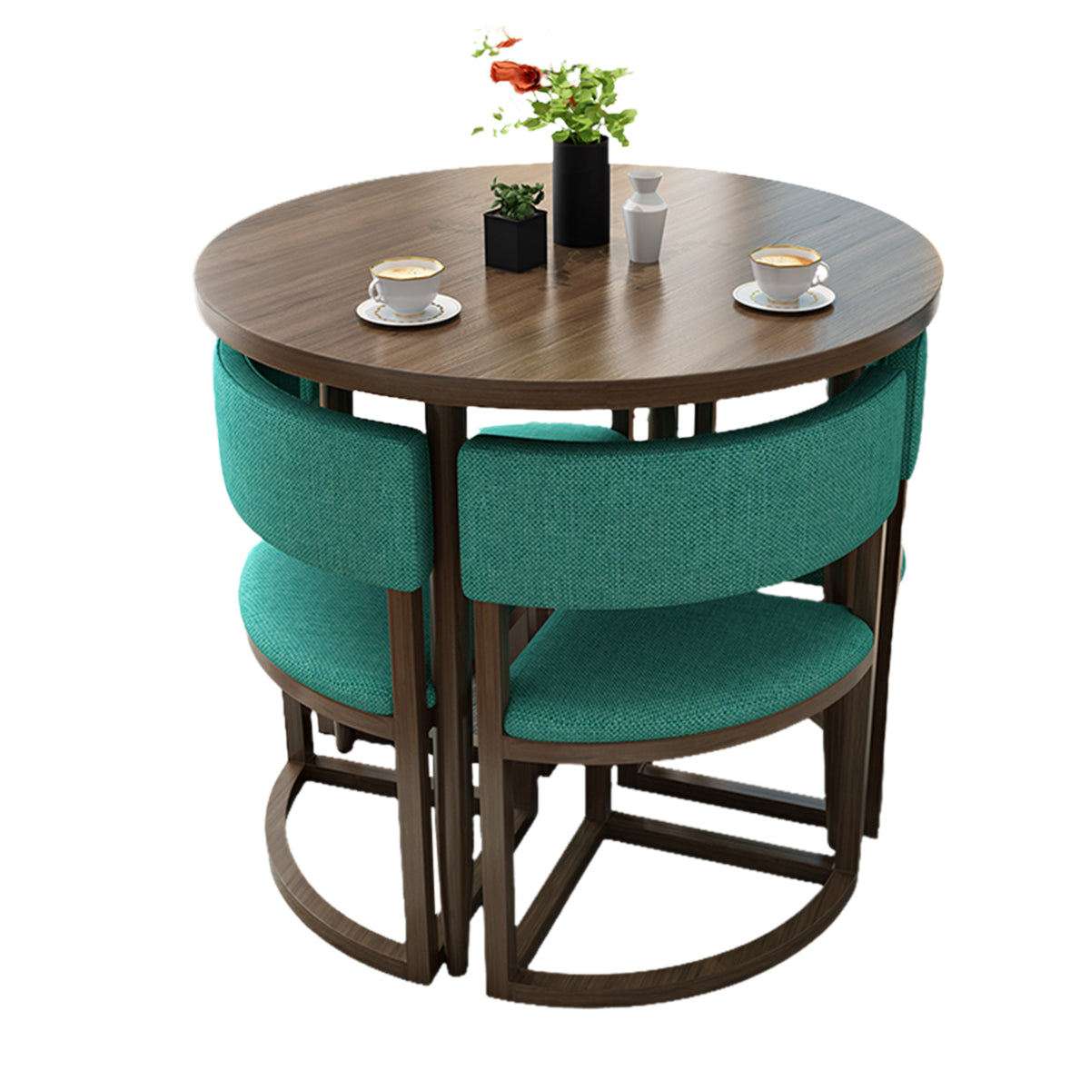 Compact 80cm Office Breakroom Set - Nesting Table and Chairs - ANZHAP JDZH-2021 Main picture24