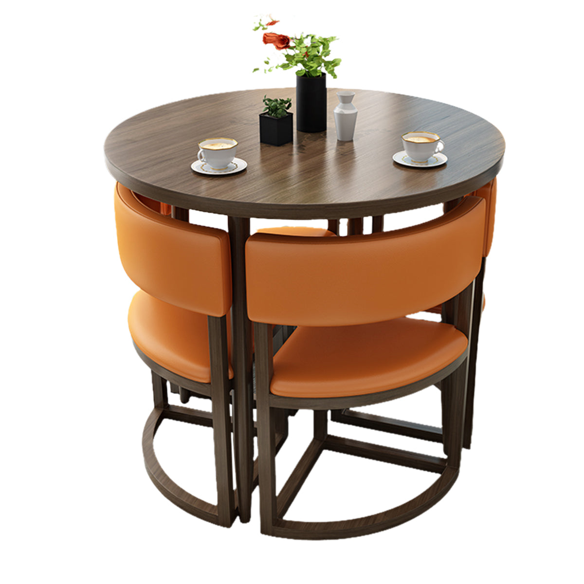Compact 80cm Office Breakroom Set - Nesting Table and Chairs - ANZHAP JDZH-2021 Main picture 28