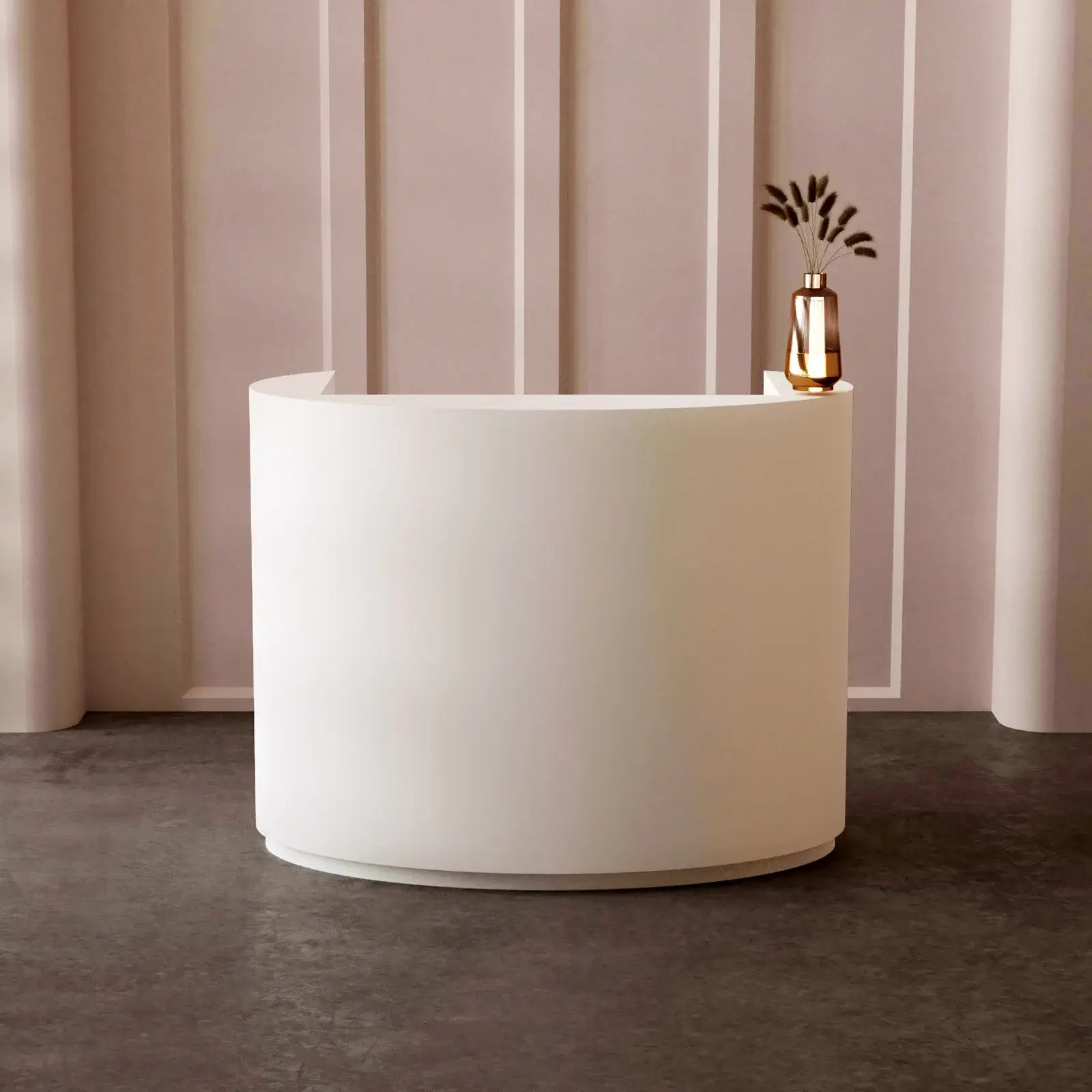 Compact Round Front Desk Space-Saving Salon Welcome Counter ANZHAP-JDT-7306-mainpictures 9