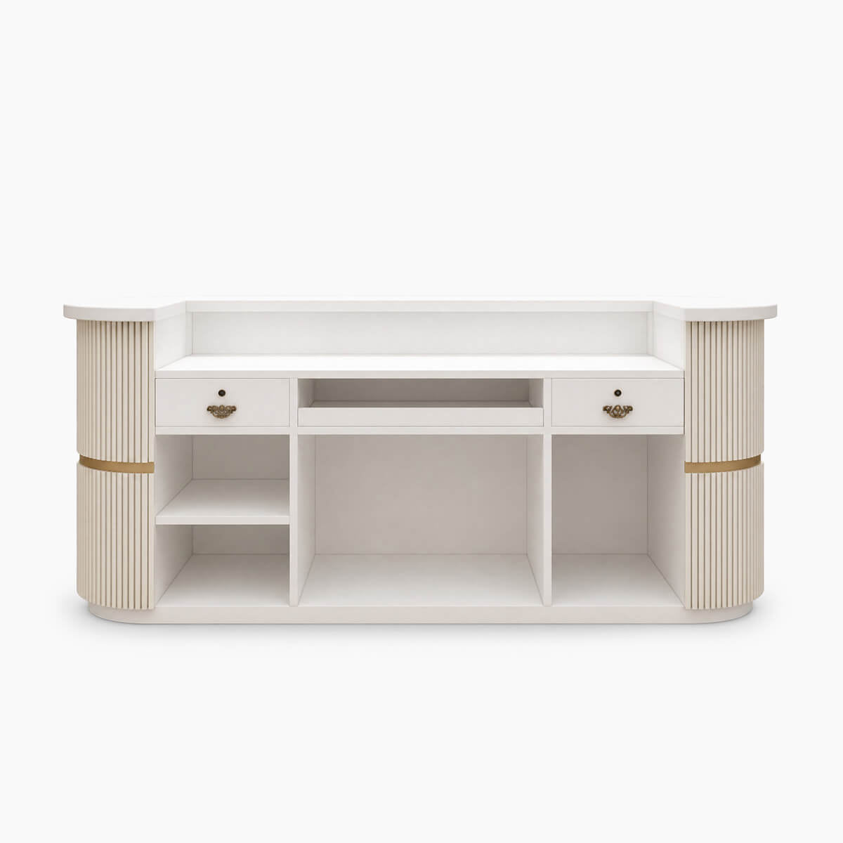 Modern Curved Reception Desk & Dental Front Counter
