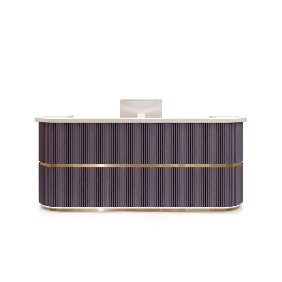 Curved Fluted Welcome Desk for Modern Shops Affordable Luxury Look ANZHAP-JDT-7190-mainpictures 6