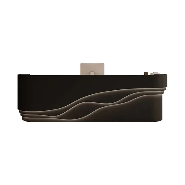 Curved White LED Welcome Desk Modern Reception Area Front Counter ANZHAP- JDT-7118-mainpictures 3
