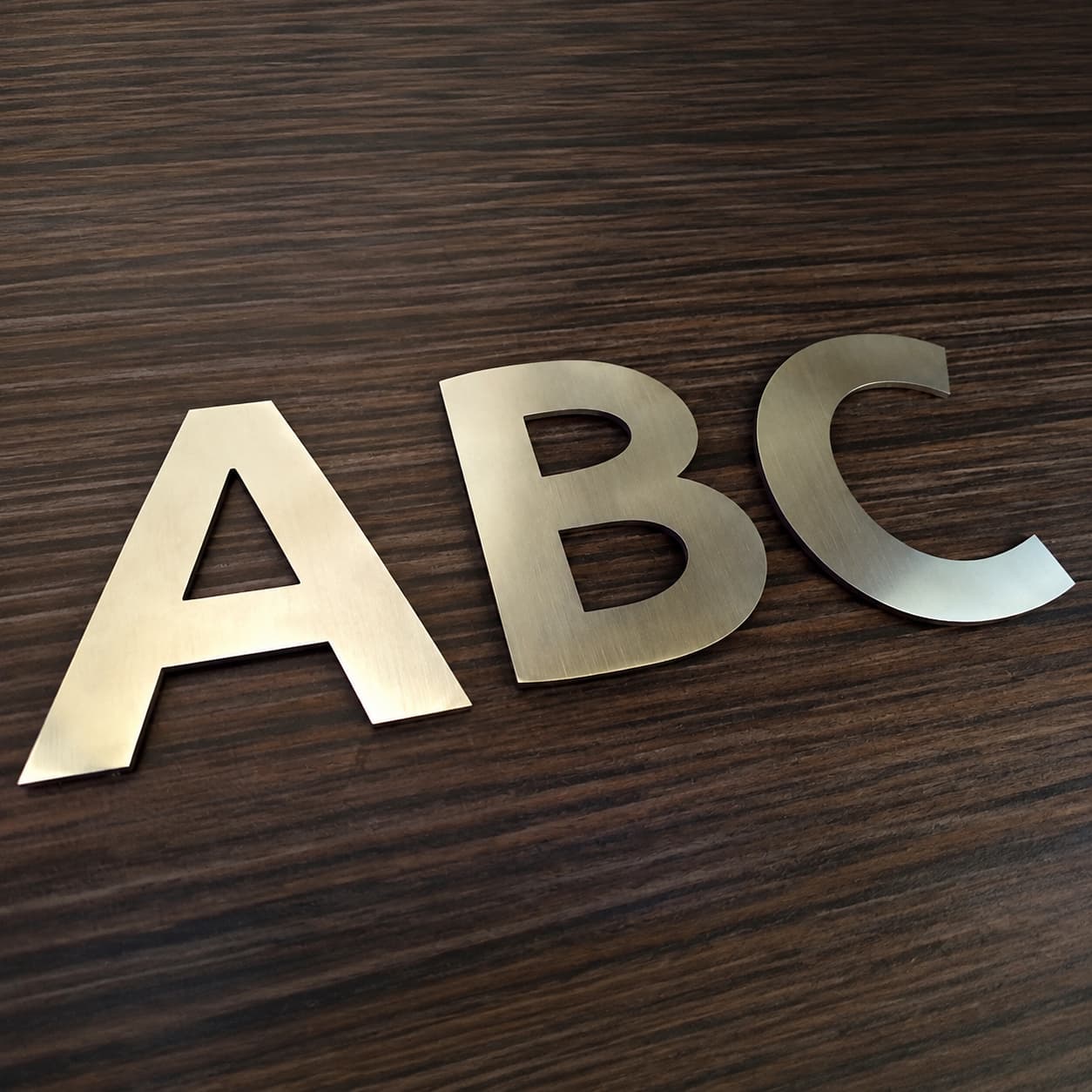 Custom Stainless Steel Metal Letters for Reception Desk Logo-8
