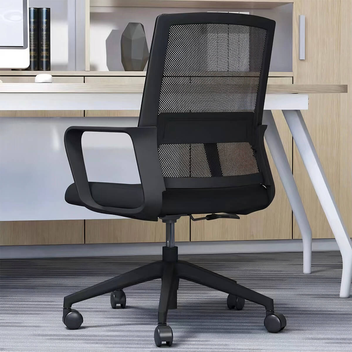 Ergonomic Mesh Swivel Office Chair with Silent Wheels - ANZHAP BGY-1017 Main picture 5