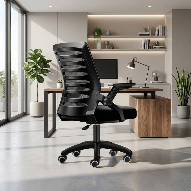Ergonomic office chair in a modern home office