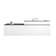 L180*L61*H99cm / Blanc+Noir / Dans Vue Latérale Gauche Plus Haute
