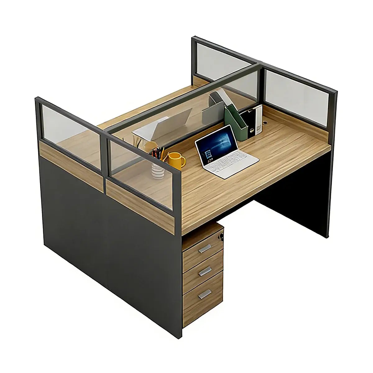 L-Shaped Shared Office Desk - Professional Workstation ANZHAP-YGZ-744-mainpictures 20
