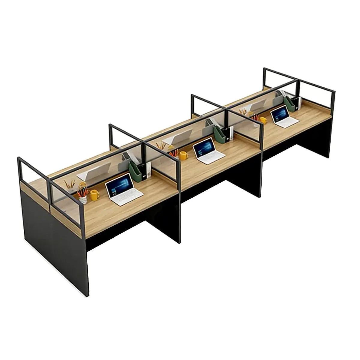L-Shaped Shared Office Desk - Professional Workstation ANZHAP-YGZ-744-mainpictures 24