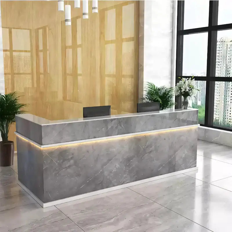 LED Business Reception Desk Checkout Counter Marble Retail Desk ANZHAP-JDT-1049-mianpictures 5