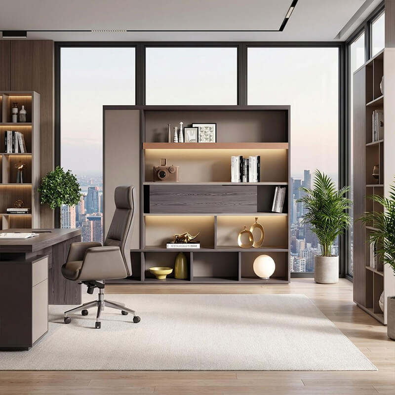 Modern Bookshelf Room Divider Shelving Unit ANZHAP-WJG-2199-mainpictures 12
