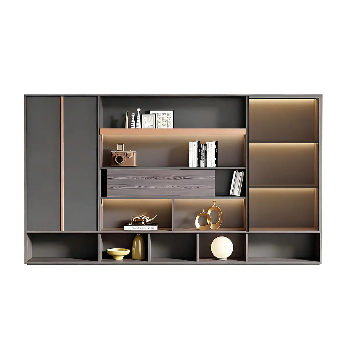 Modern Bookshelf Room Divider Shelving Unit ANZHAP-WJG-2199-mainpictures 21