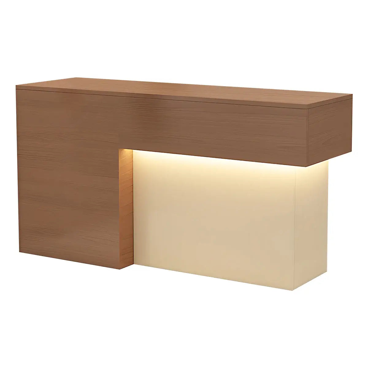 Modern Compact Front Desk with LED Space-Saving Welcome Counter ANZHAP-JDT-2267-mainpict ures 2