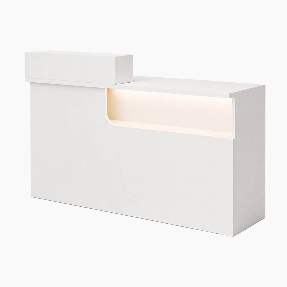Modern Compact Reception Desk Space-Saving Welcome Counter for Beauty Salon-JDT-1030-main pictures 1