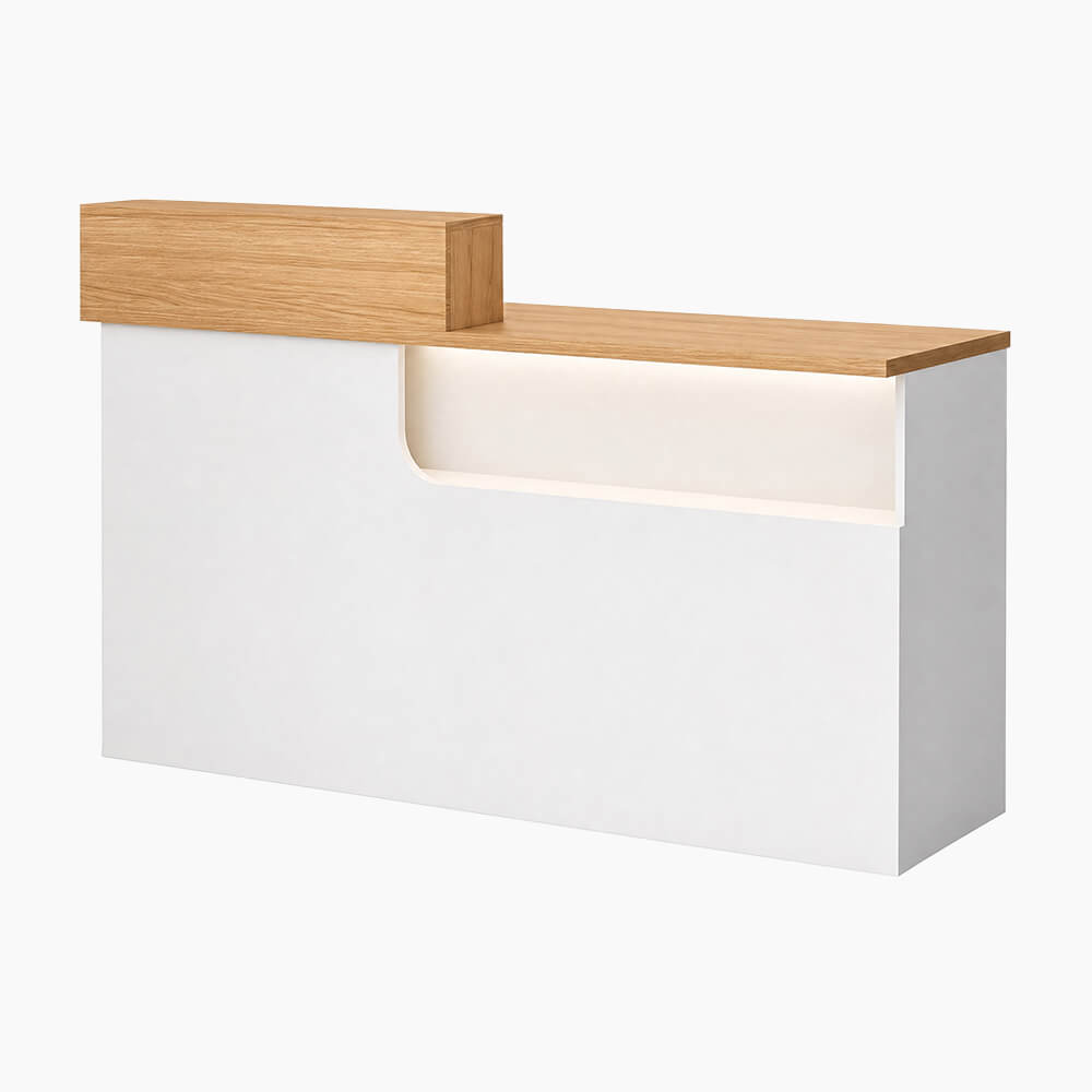 Modern Compact Reception Desk Space-Saving Welcome Counter for Beauty Salon-JDT-1030-main pictures 3