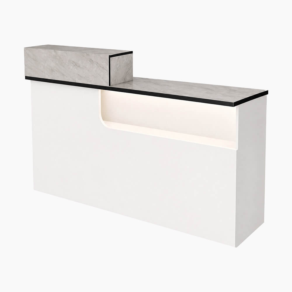 Modern Compact Reception Desk Space-Saving Welcome Counter for Beauty Salon-JDT-1030-main pictures 8