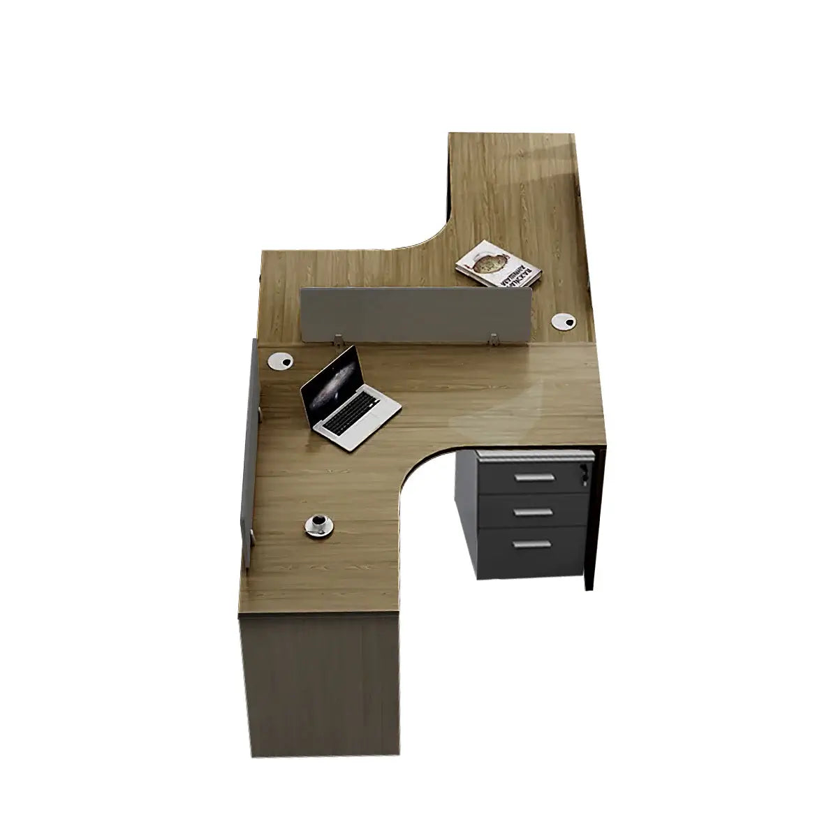 Modern Curved Adjustable Desk - Creative Agency Workstation ANZHAP- BGZ-007-mainpictures 107