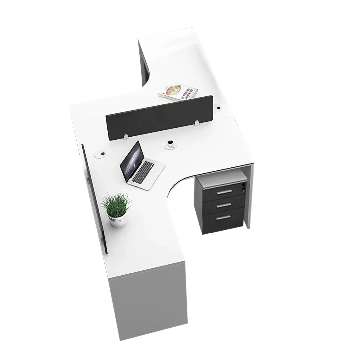 Modern Curved Adjustable Desk - Creative Agency Workstation ANZHAP- BGZ-007-mainpictures 91