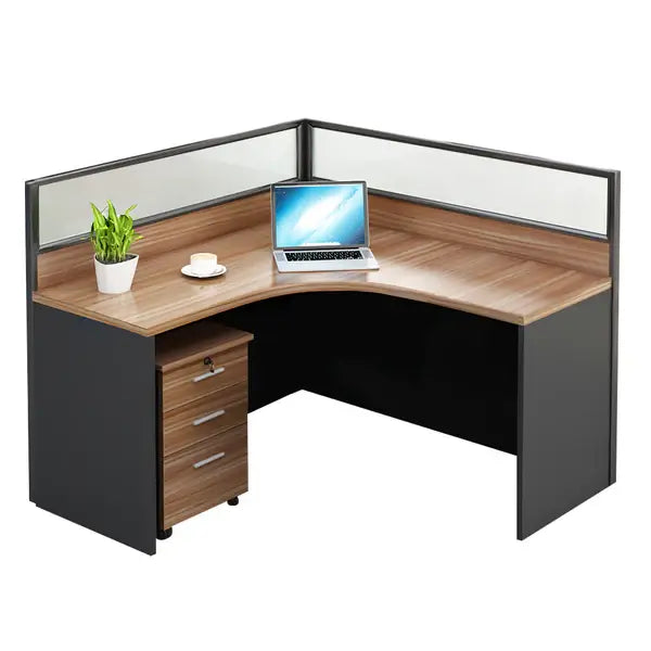 Modern Curved Office Table - Compact Workstation with Drawers ANZHAP- BGZ-2024-mainpictures 16