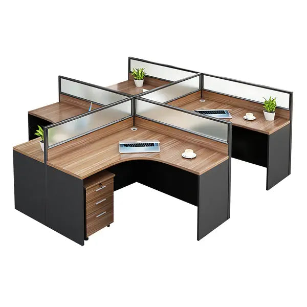 Modern Curved Office Table - Compact Workstation with Drawers ANZHAP- BGZ-2024-mainpictures 24