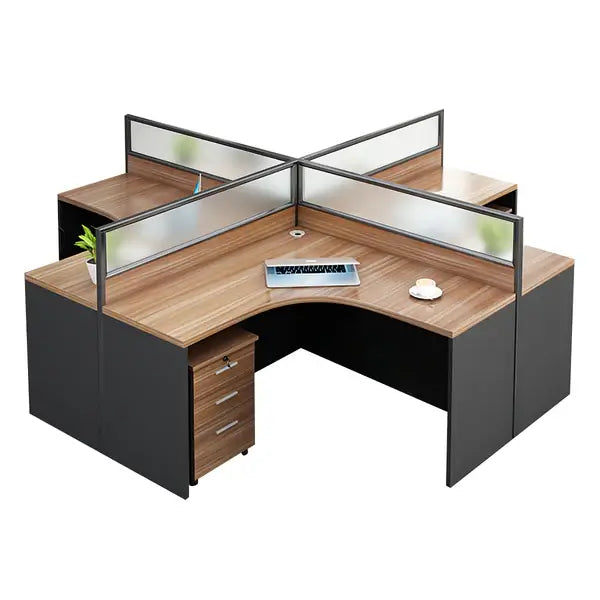 Modern Curved Office Table - Compact Workstation with Drawers ANZHAP- BGZ-2024-mainpictures 26
