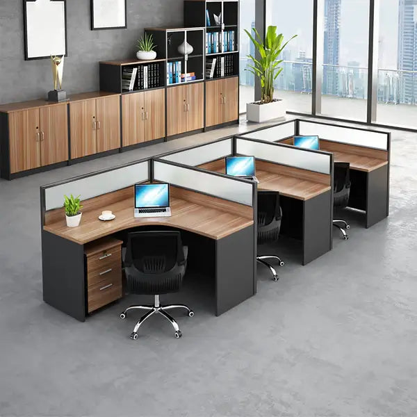 Modern Curved Office Table - Compact Workstation with Drawers ANZHAP- BGZ-2024-mainpictures 6