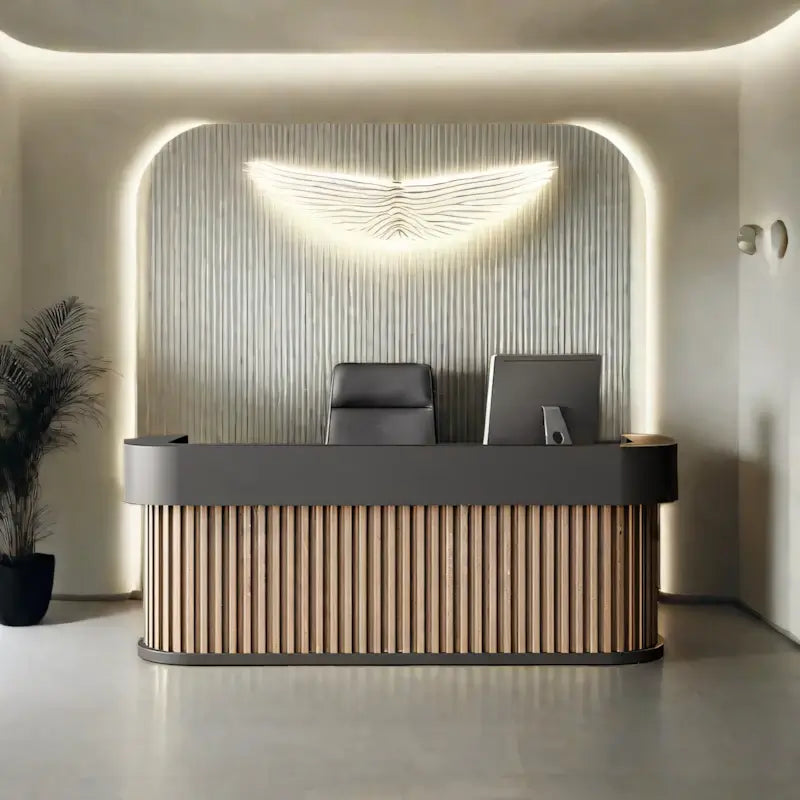 Modern Curved Salon Reception Desk Affordable Beauty Shop Counter ANZHAP-JDT-2028-mainpictures 4