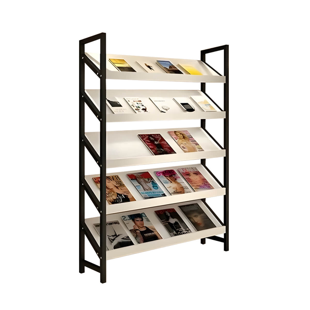 Modern Freestanding Display Shelf and Office Bookcase - ANZHAP ZZJ-008 Main picture 2