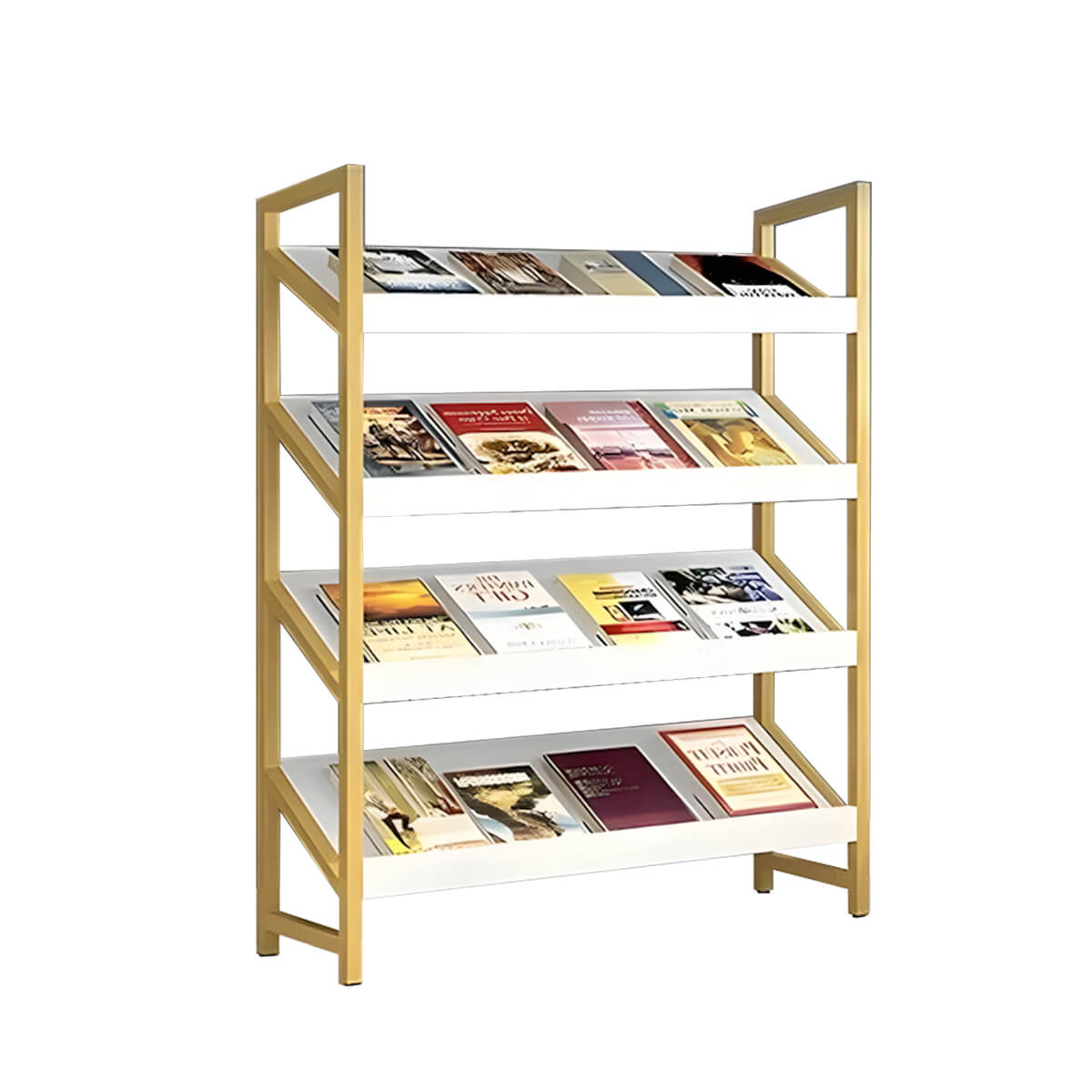 Modern Freestanding Display Shelf and Office Bookcase - ANZHAP ZZJ-008 Main picture 4