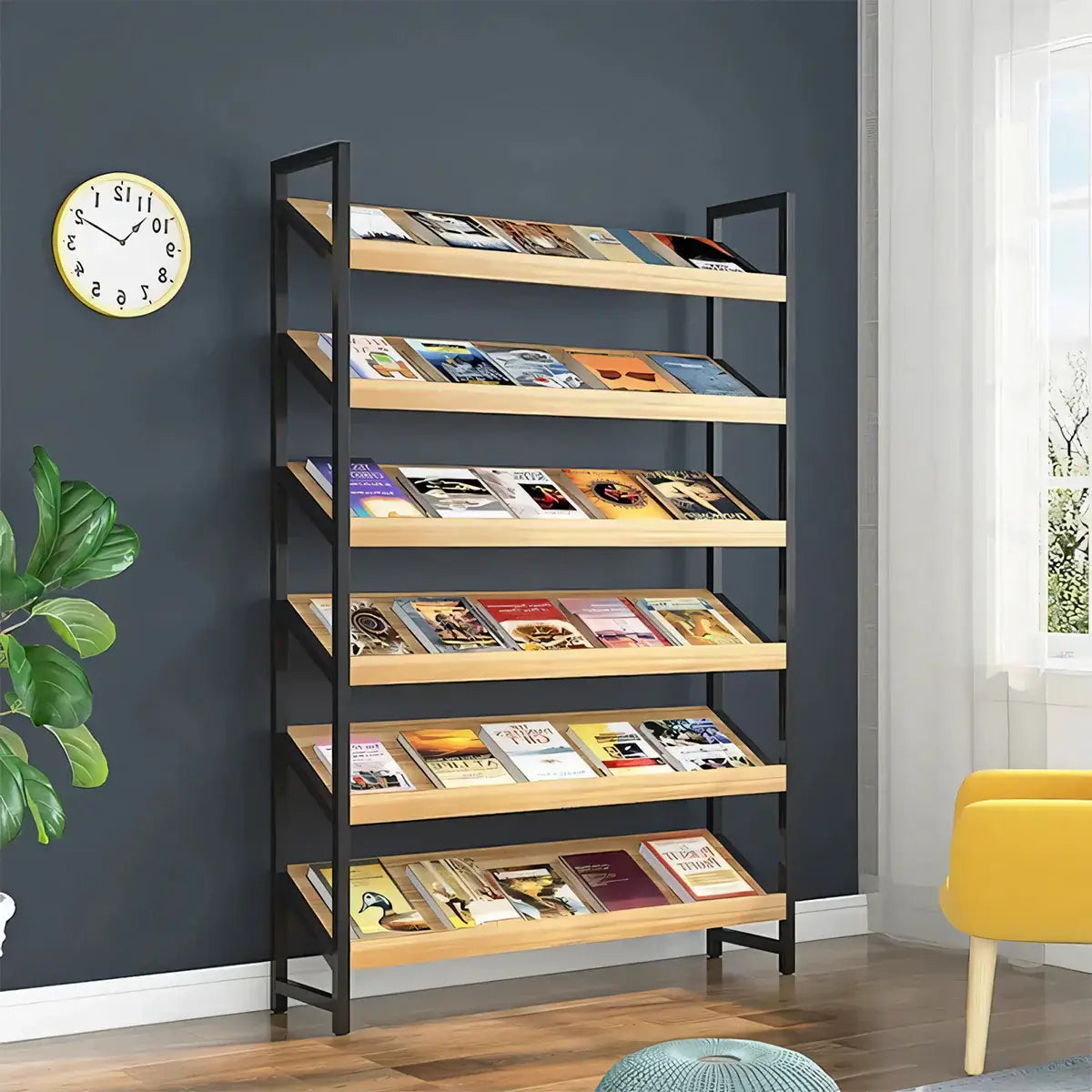 Modern Freestanding Display Shelf and Office Bookcase - ANZHAP ZZJ-008 Mainpictures 7