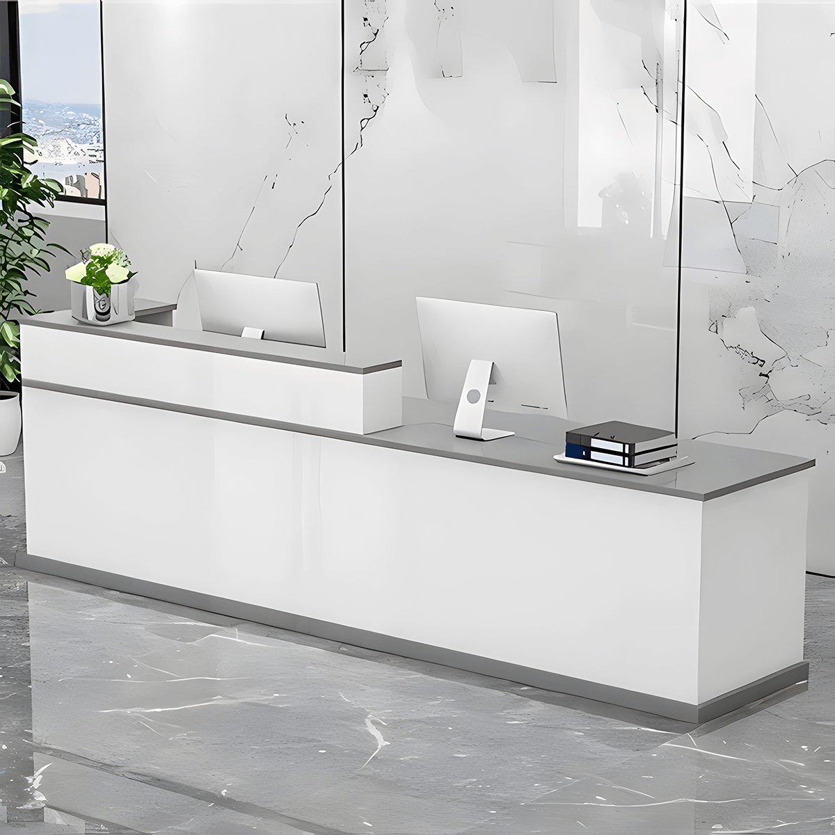 Modern Front Desk for Professional Corporate Entrances - ANZHAP JDT-712 Main picture 3.2