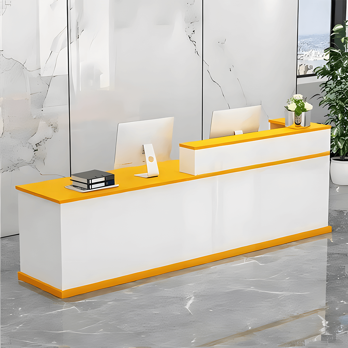 Modern Front Desk for Professional Corporate Entrances - ANZHAP JDT-712 Main picture 6.0