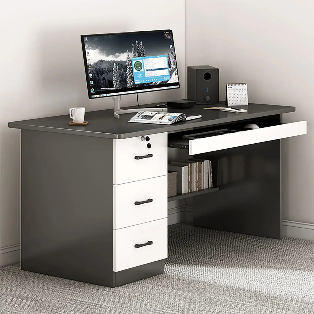 Modern Home Office Desk - Professional Writing Desk ANZHAP-BGZ-2022-mainpictures 3