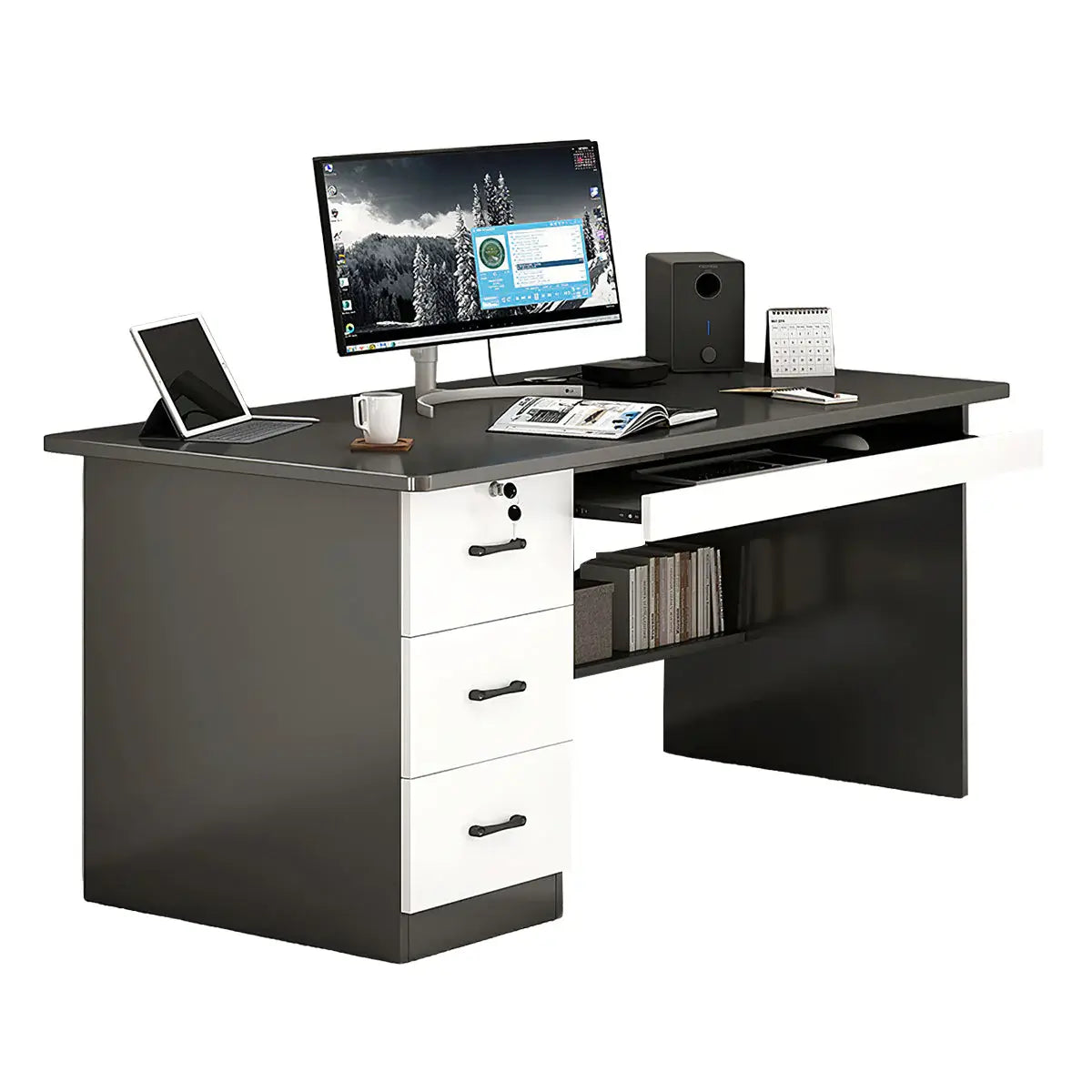Modern Home Office Desk - Professional Writing Desk ANZHAP-BGZ-2022-mainpictures 5