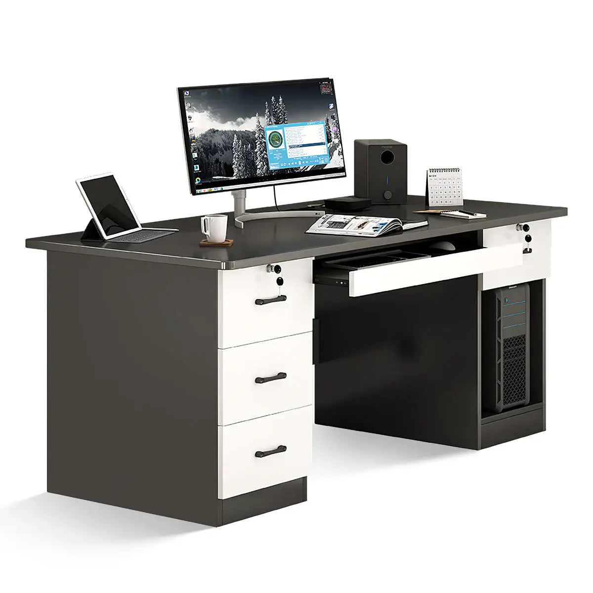 Modern Home Office Desk - Professional Writing Desk ANZHAP-BGZ-2022-mainpictures 7