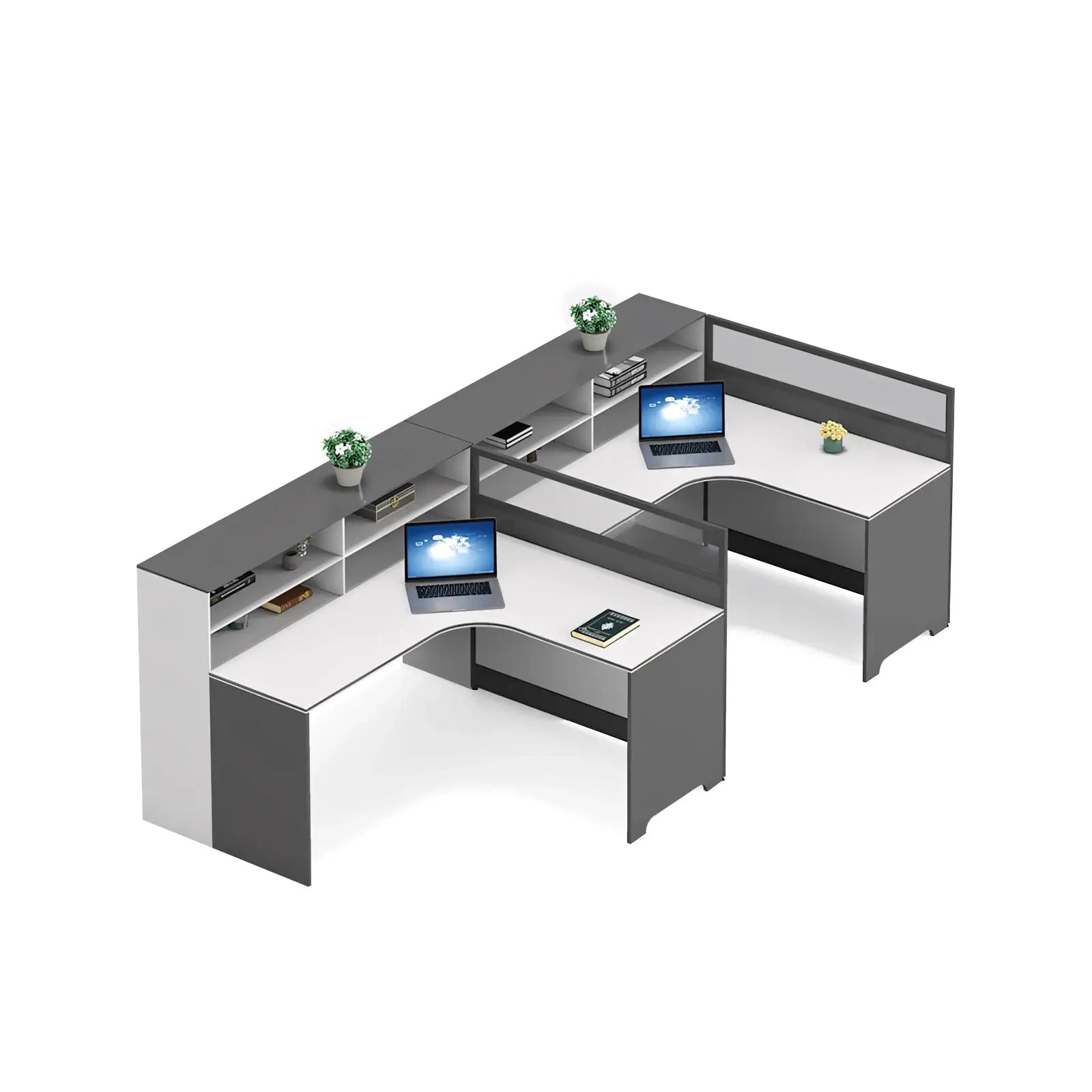 Modern L-Shaped Desk - Corner Workstation with Storage ANZHAP-YGZ-734-mainpictures 12