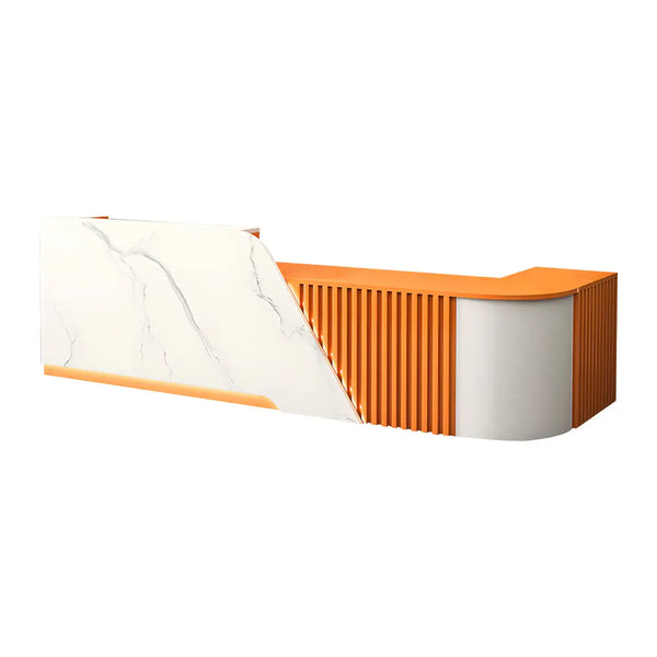 Modern L-Shaped Reception Desk with LED for Medical Clinics Offices ANZHAP- JDT-2248-mainpictures 3