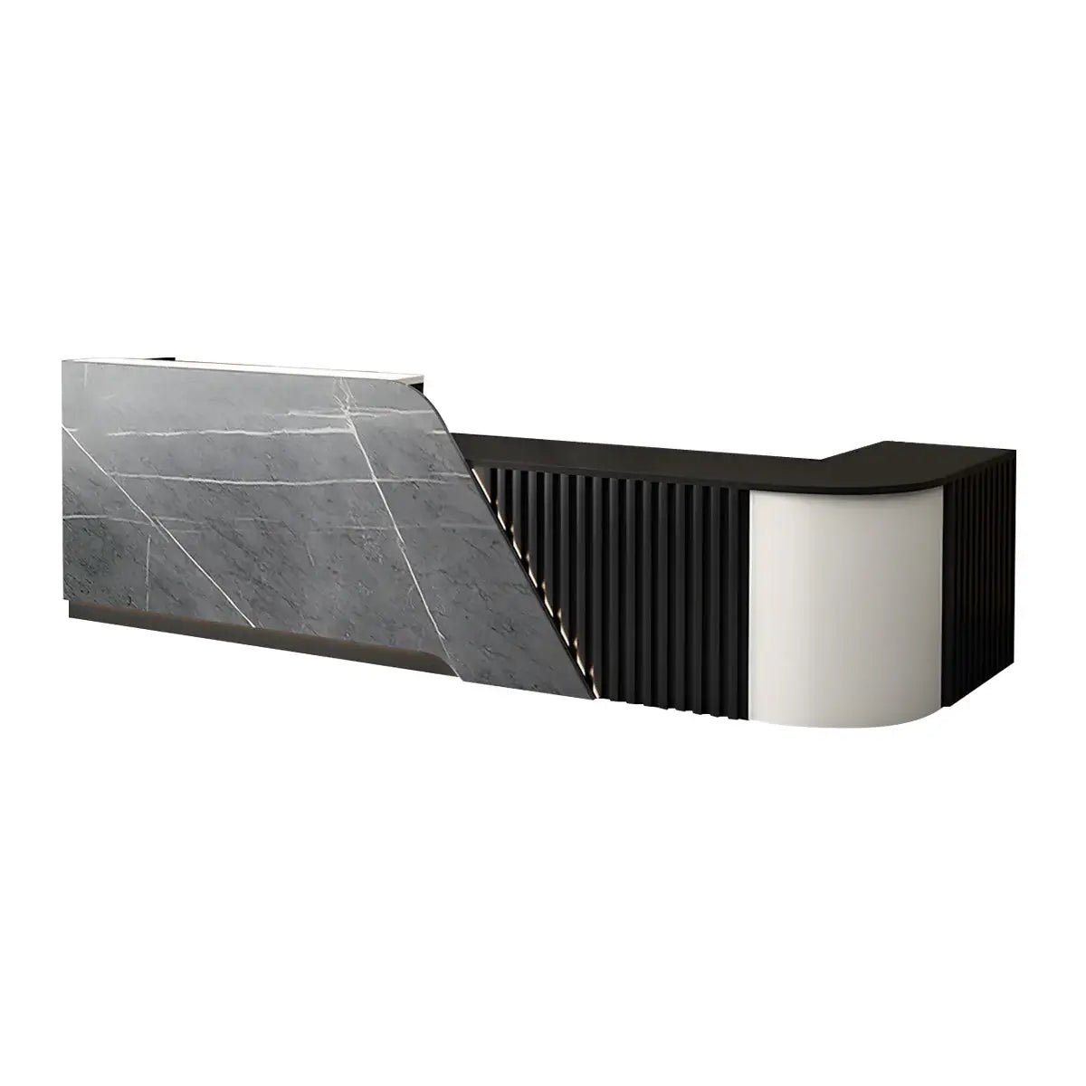 Modern L-Shaped Reception Desk with LED for Medical Clinics Offices ANZHAP- JDT-2248-mainpictures 4