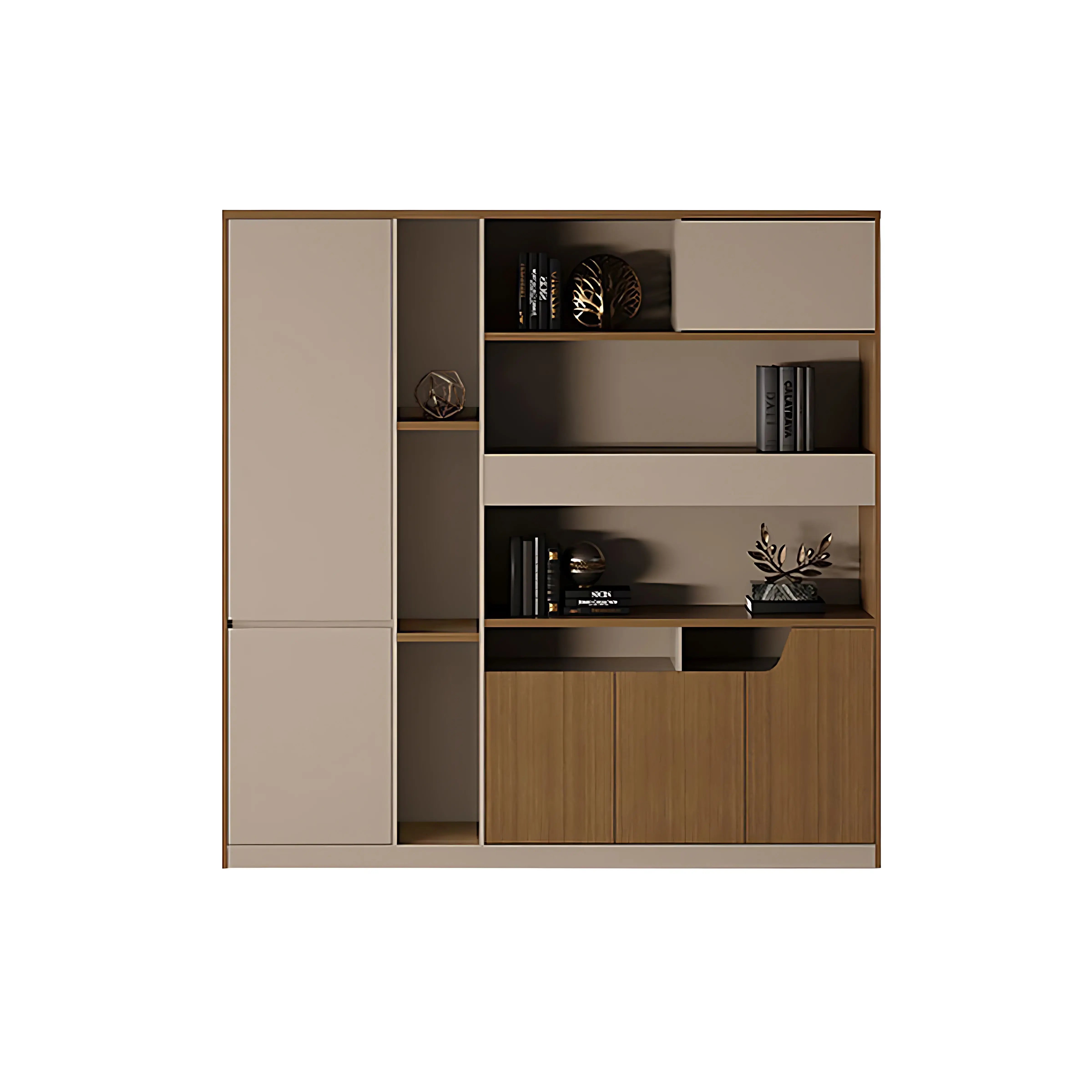 Modern LED Display Cabinet Office Bookshelf ANZHAP-WJG-2157-mianpictures 4