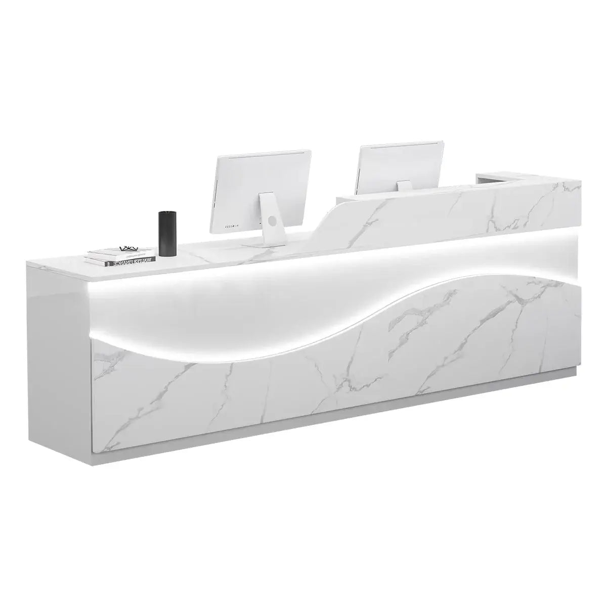 Modern Large White Reception Desk with LED Salon Office Front Desk ANZHAP-JDT-2226-mainpictures 29