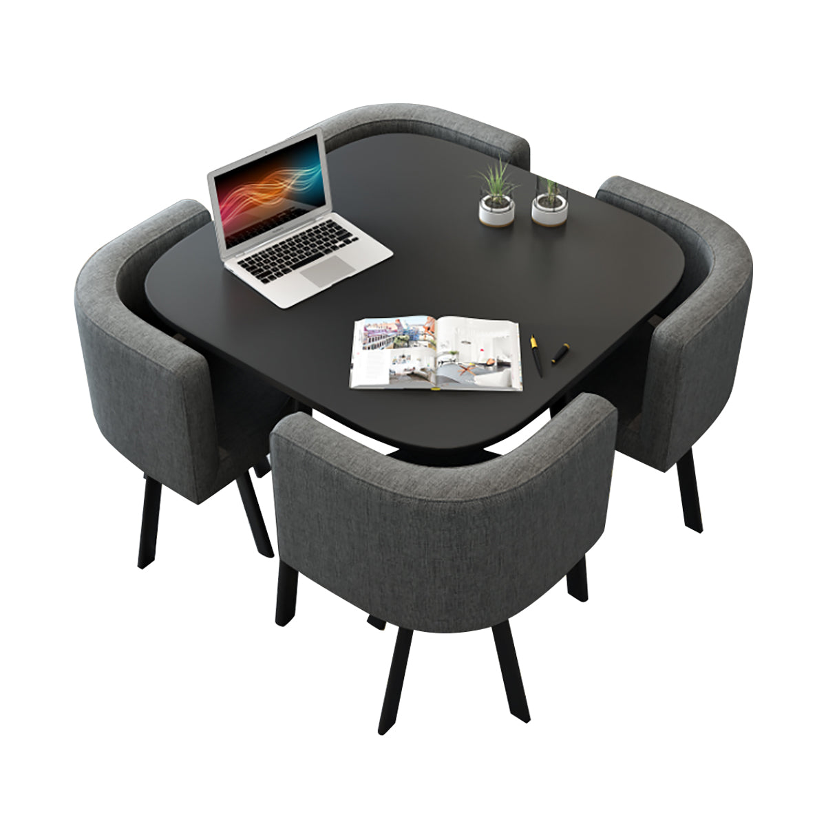 Modern Nesting Table and Chairs for Boutique Office Breakrooms - ANZHAP JDZH-009 Main picture060