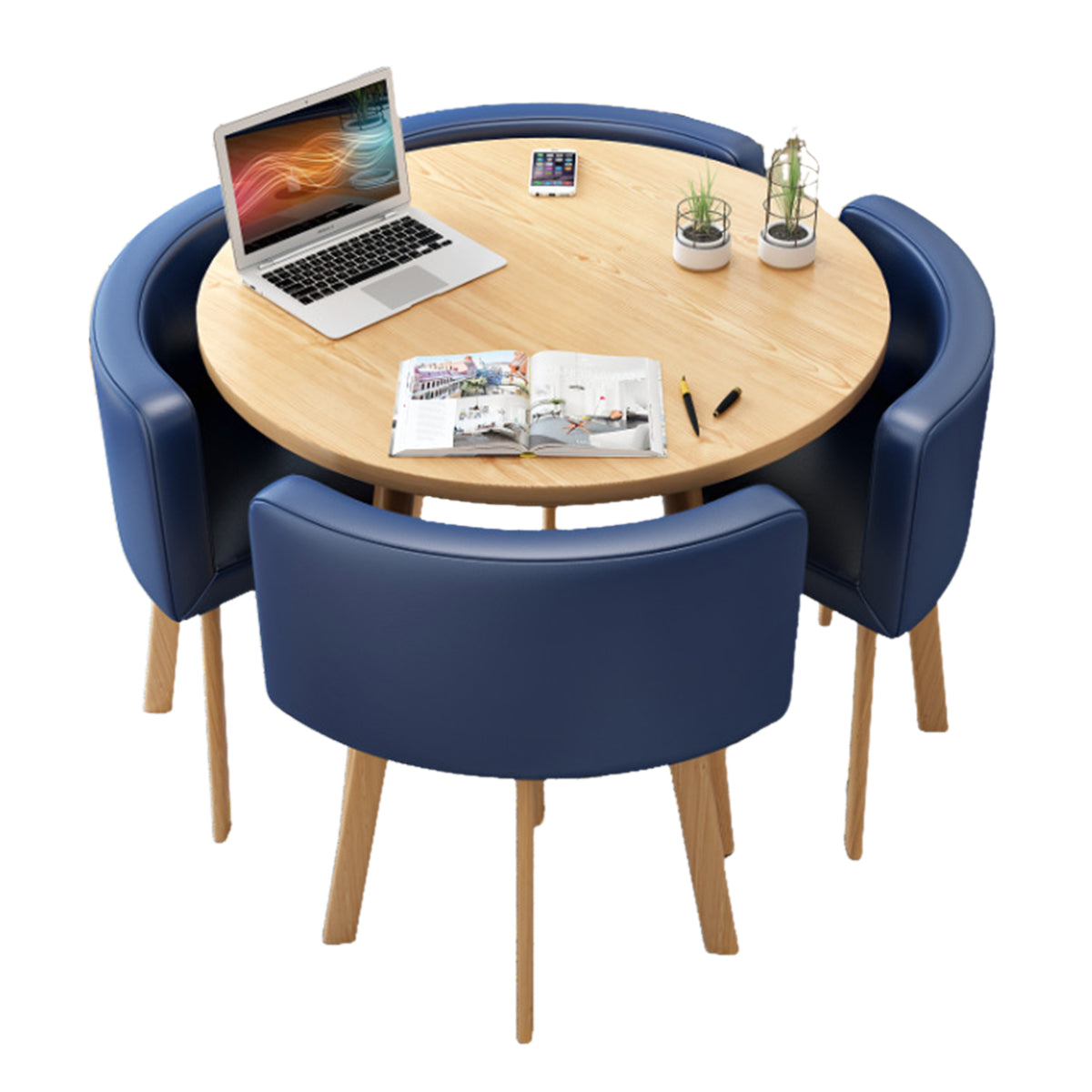 Modern Nesting Table and Chairs for Boutique Office Breakrooms - ANZHAP JDZH-009 Main picture 012