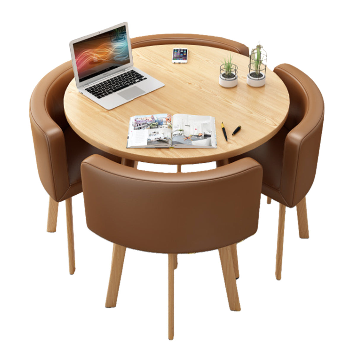 Modern Nesting Table and Chairs for Boutique Office Breakrooms - ANZHAP JDZH-009 Main picture 013