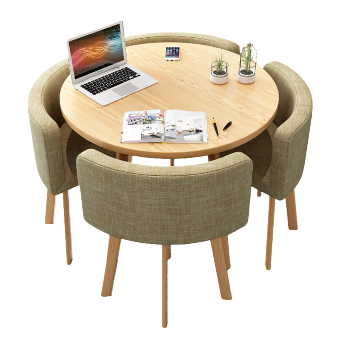 Modern Nesting Table and Chairs for Boutique Office Breakrooms - ANZHAP JDZH-009 Main picture 014