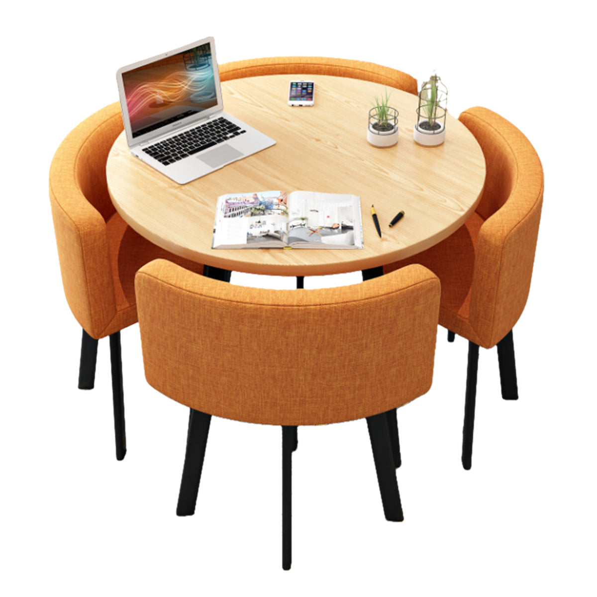 Modern Nesting Table and Chairs for Boutique Office Breakrooms - ANZHAP JDZH-009 Main picture 017