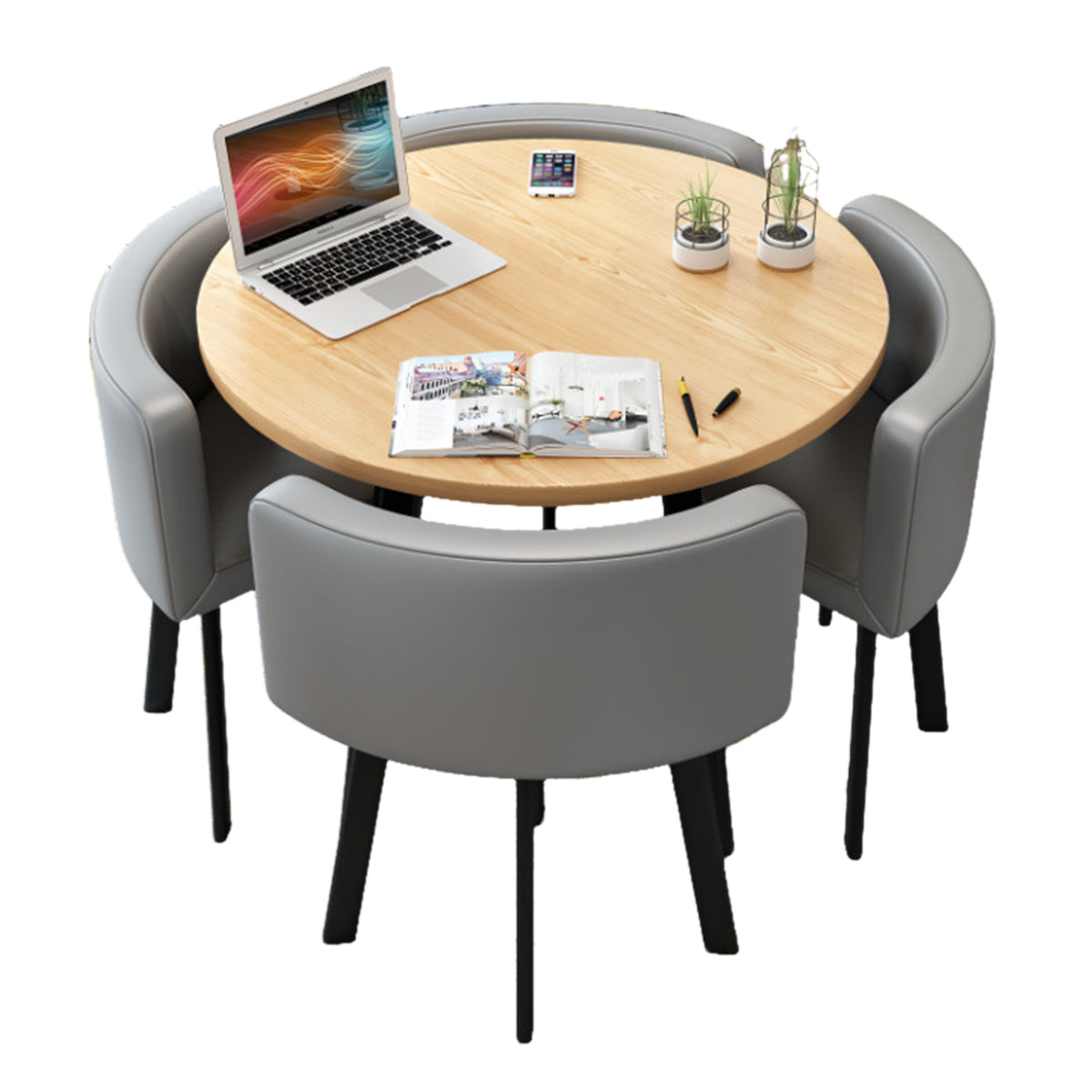 Modern Nesting Table and Chairs for Boutique Office Breakrooms - ANZHAP JDZH-009 Main picture 024