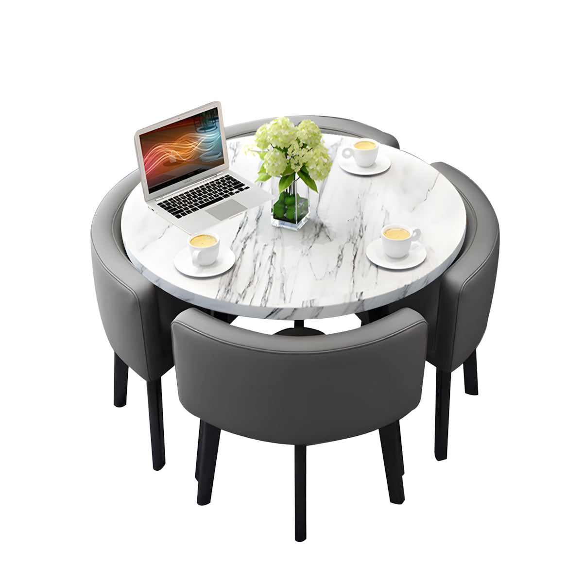 Modern Nesting Table and Chairs for Boutique Office Breakrooms - ANZHAP JDZH-009 Main picture 045