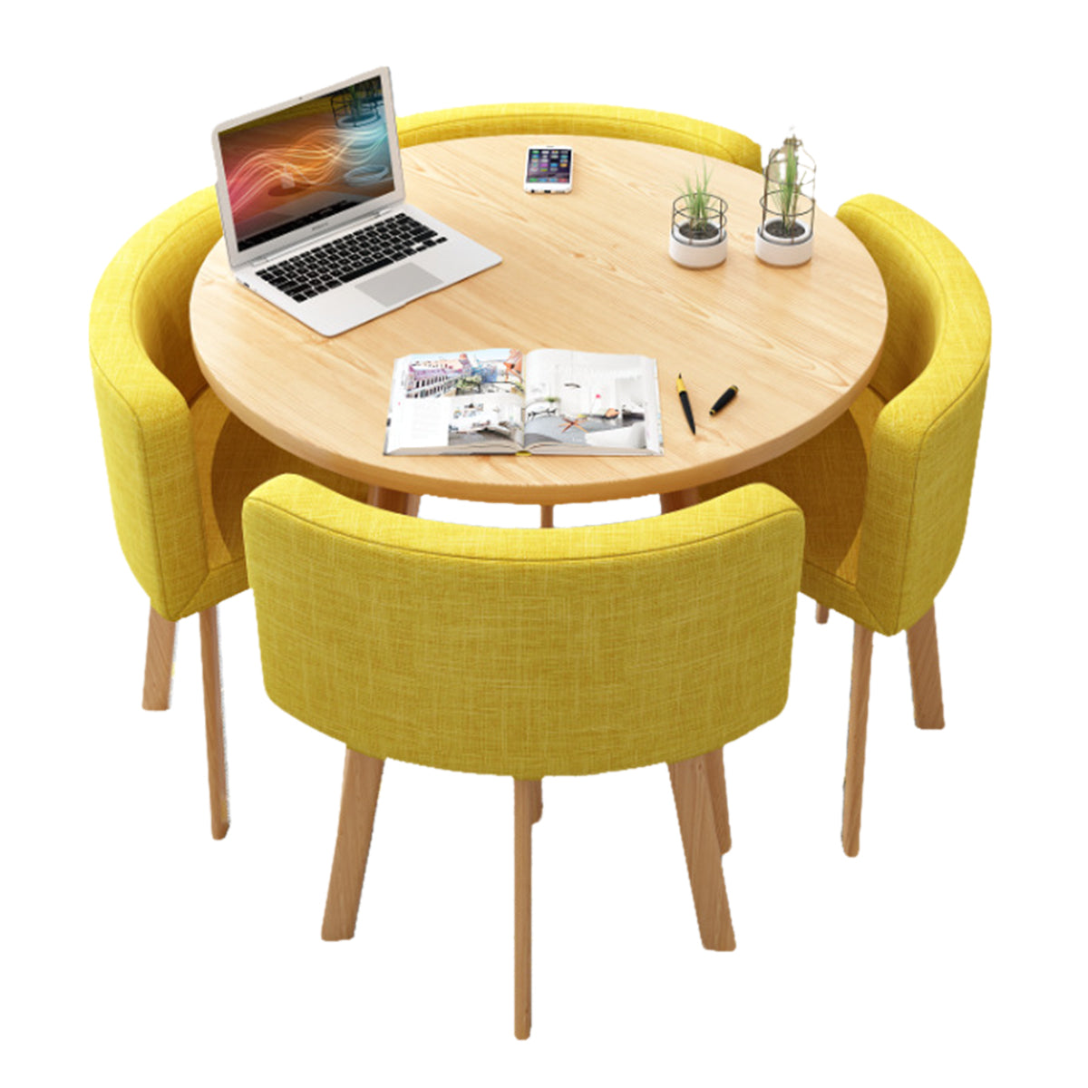 Modern Nesting Table and Chairs for Boutique Office Breakrooms - ANZHAP JDZH-009 Main picture 05